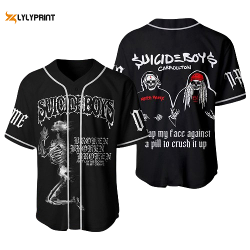 Custom Name Suicideboys Baseball Jersey For Men Women - lylyprint.com baseball jersey product view 1