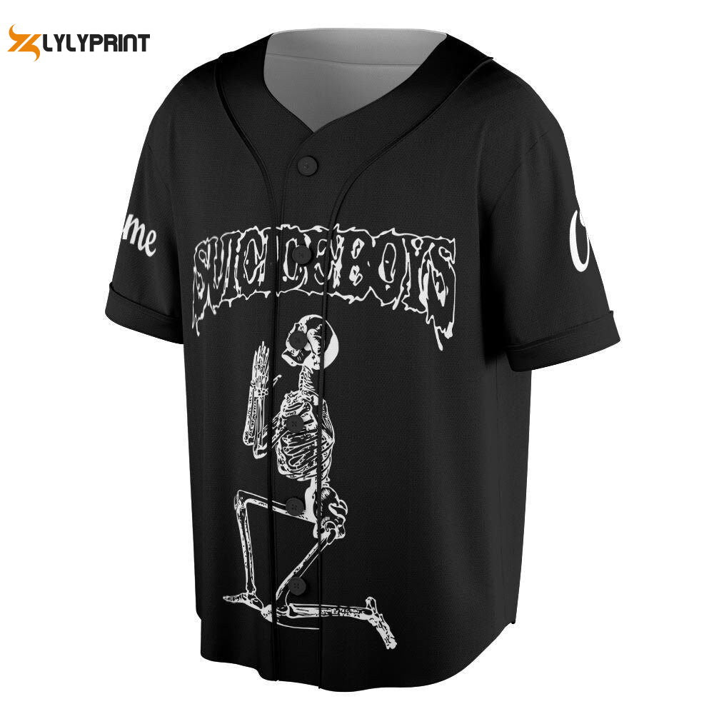 Custom Name Suicideboys Baseball Jersey - lylyprint.com baseball jersey product view 1