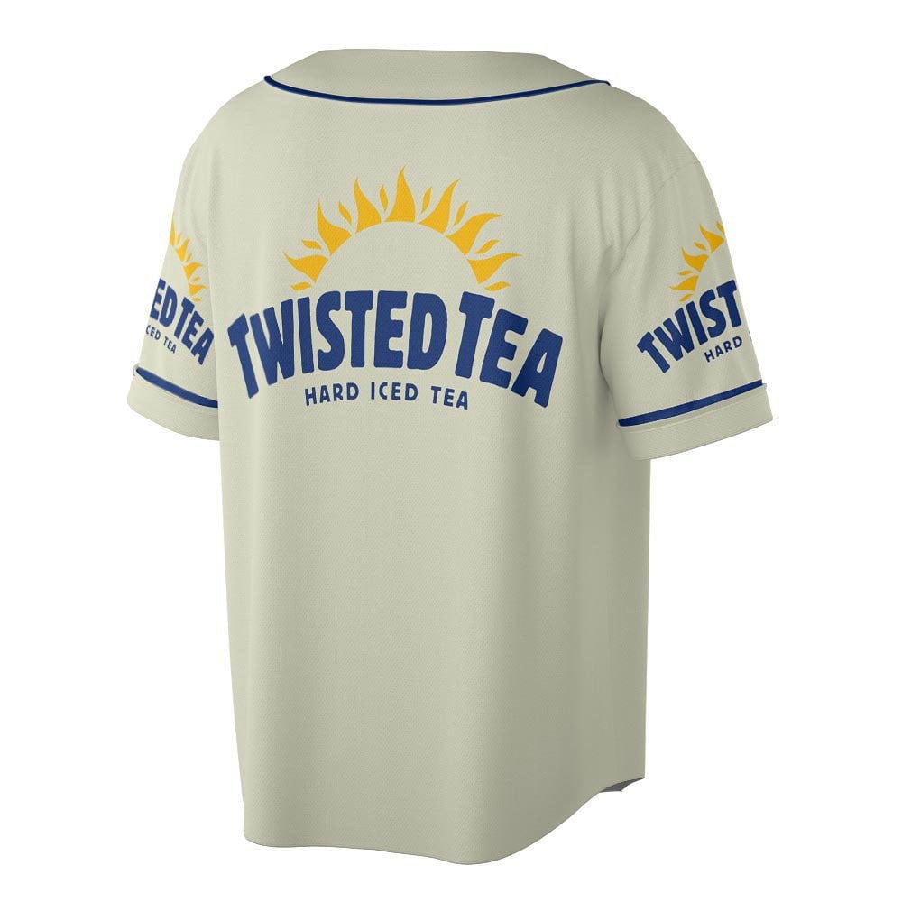 Custom Name Twisted Tea Unisex Baseball Jersey - lylyprint.com baseball jersey product view 3