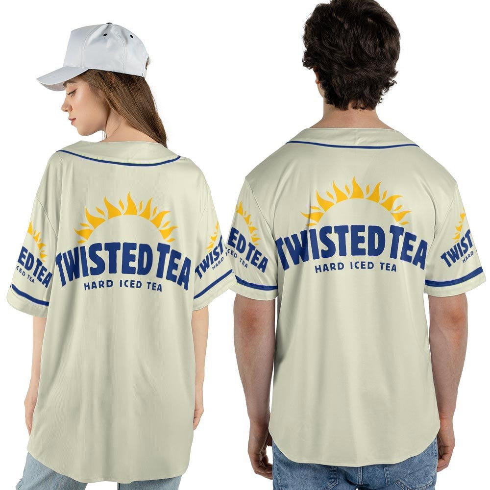 Custom Name Twisted Tea Unisex Baseball Jersey - lylyprint.com baseball jersey product view 5