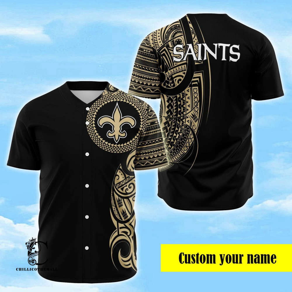 Custom New Orleans Polynesian Baseball Jersey – Personalized Sports Apparel baseball jersey product view 2
