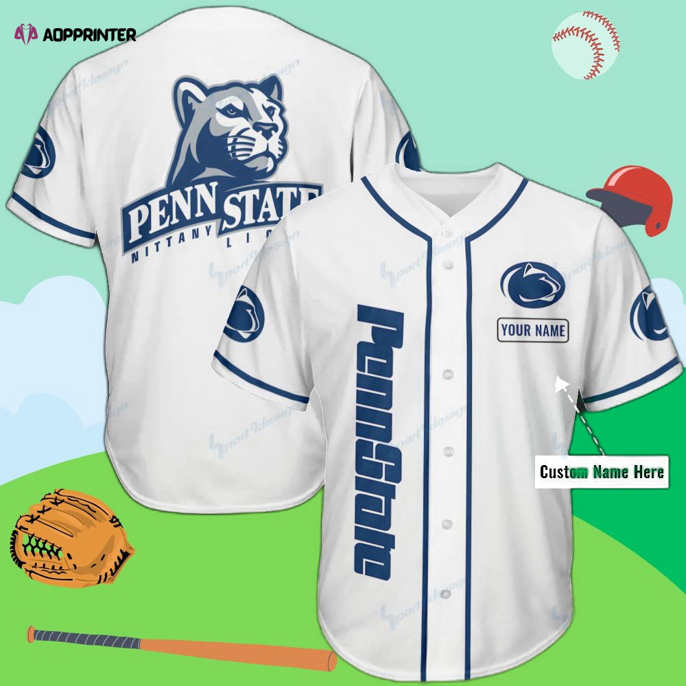 Custom Penn State Nittany Lions Baseball Jersey – Personalized Fan Gear baseball jersey product view 1