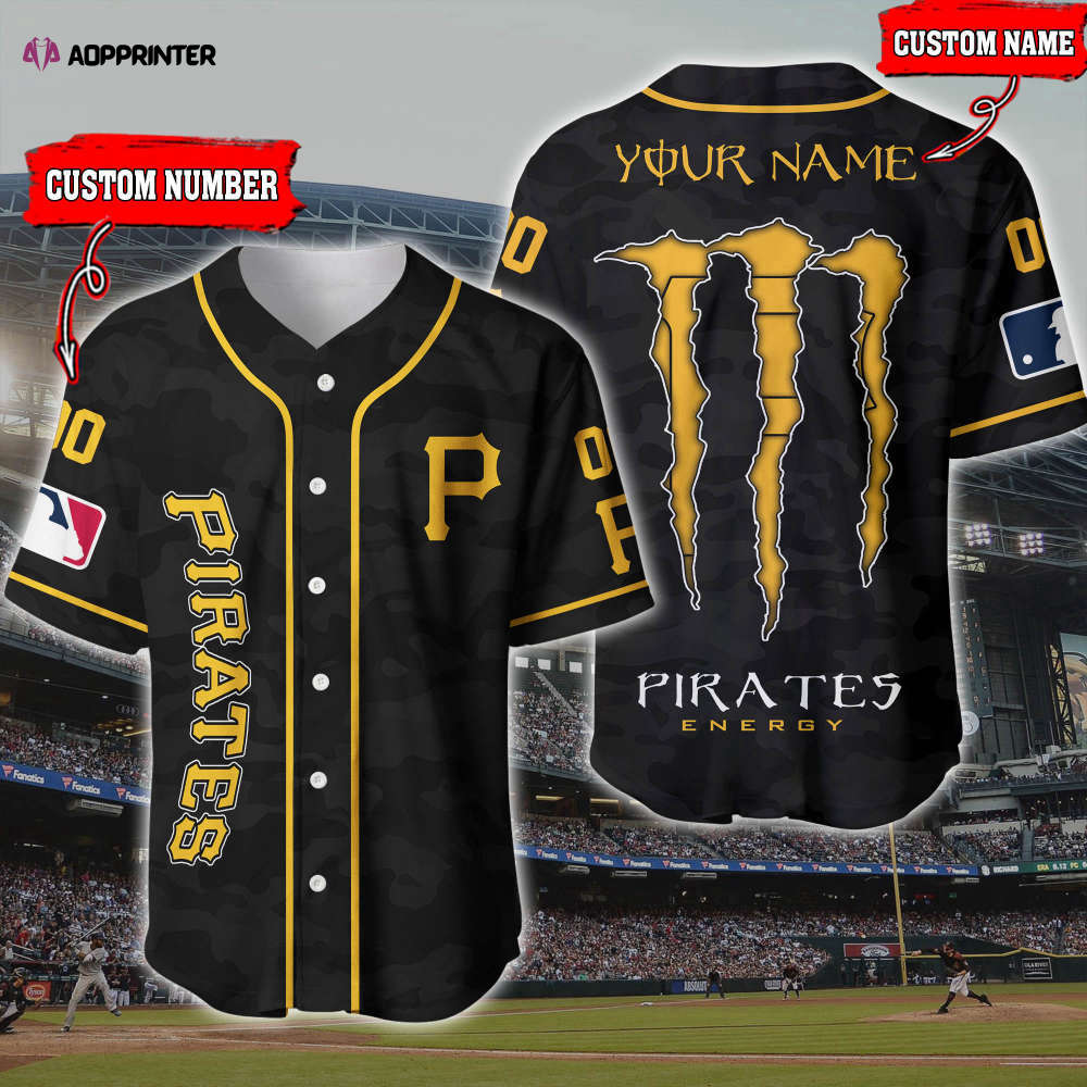 Custom Pittsburgh Pirates 3D Printed Baseball Jersey – Personalized Fan Gear baseball jersey product view 1