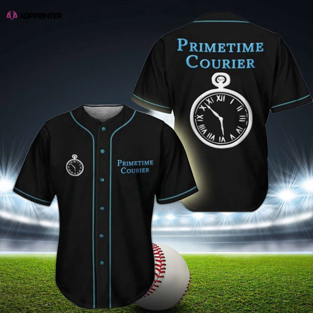 Custom Primetime Courier Rave EDM Baseball Jersey – Personalized Style for Ultimate Performance baseball jersey product view 1