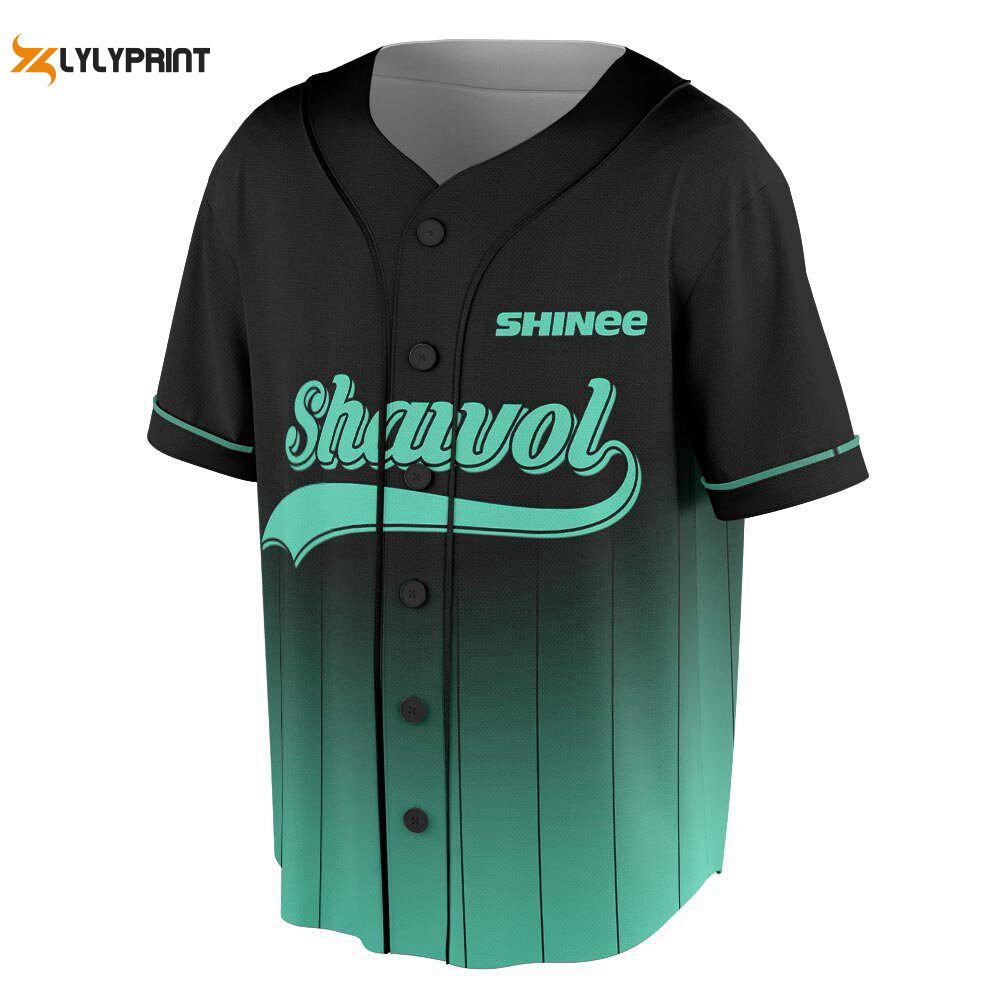 Custom Shinee Kpop Baseball Jersey For Men Women - lylyprint.com baseball jersey product view 1
