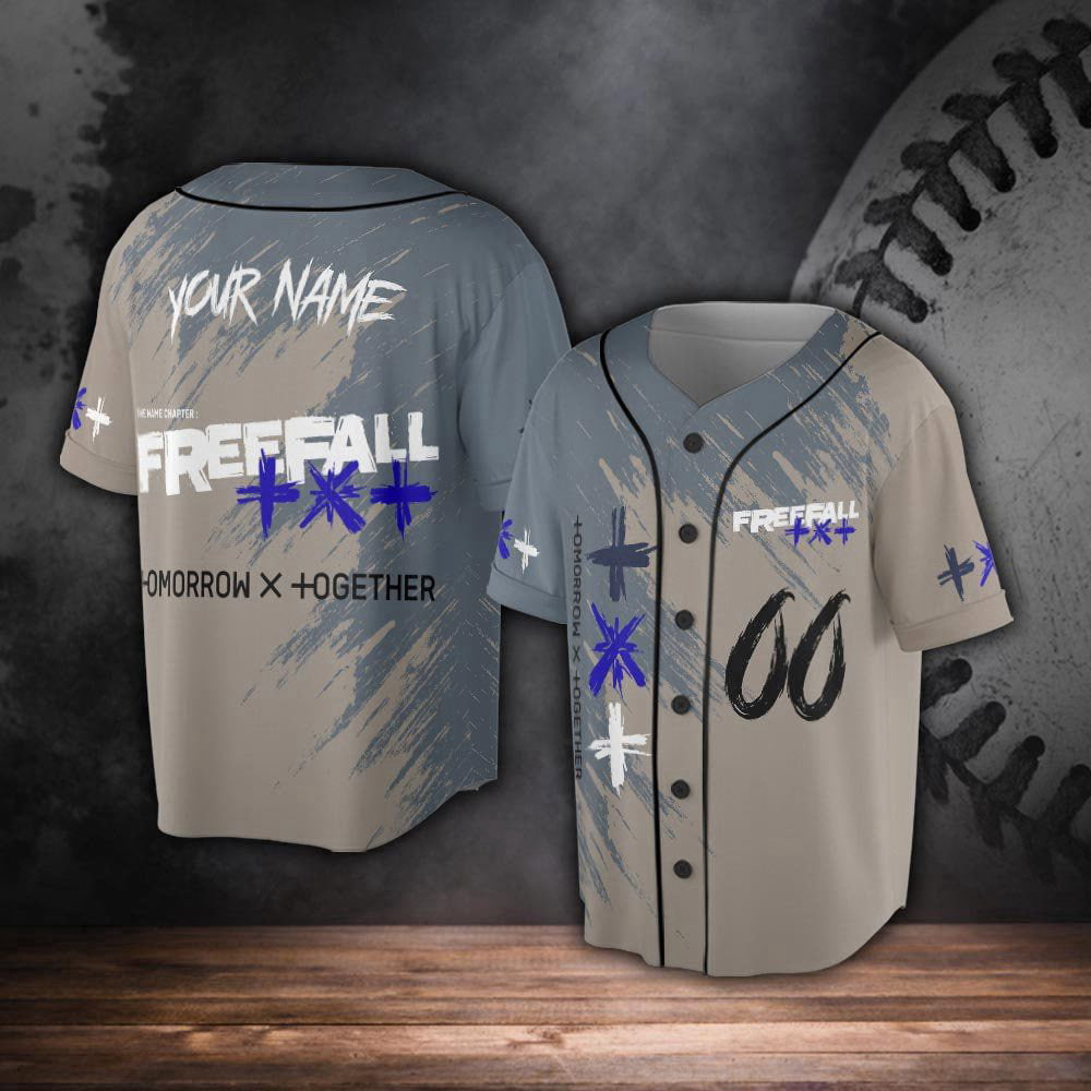 Custom TXT Kpop Baseball Jersey For Men Women - lylyprint.com baseball jersey product view 2