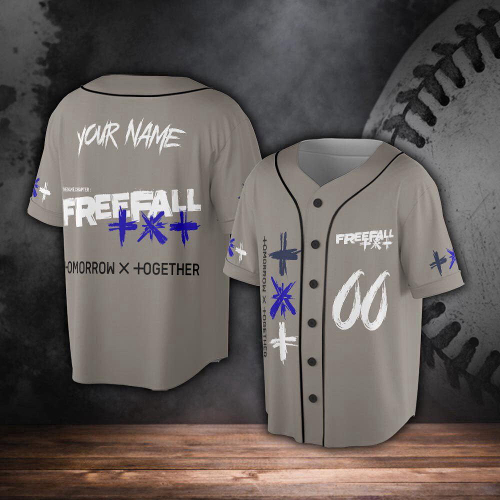 Custom TXT Kpop Baseball Jersey For Men Women - lylyprint.com baseball jersey product view 3