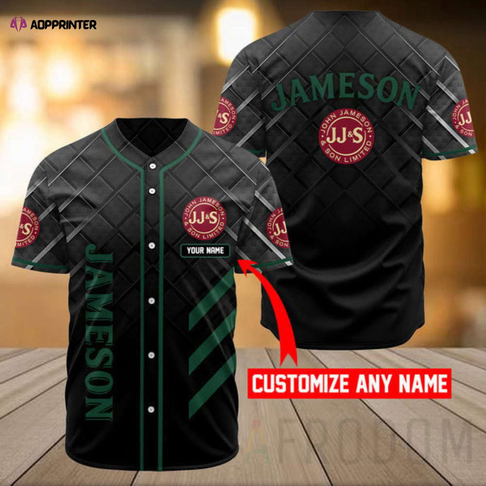 Custom Vintage Jameson Baseball Jersey – Personalized Retro Sports Apparel baseball jersey product view 1