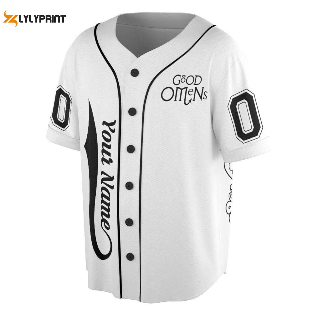 Customized Bad Omens Baseball Jersey For Men Women, Bad Omens Album Lyrics Art Tattoo Jersey - lylyprint.com baseball jersey product view 1