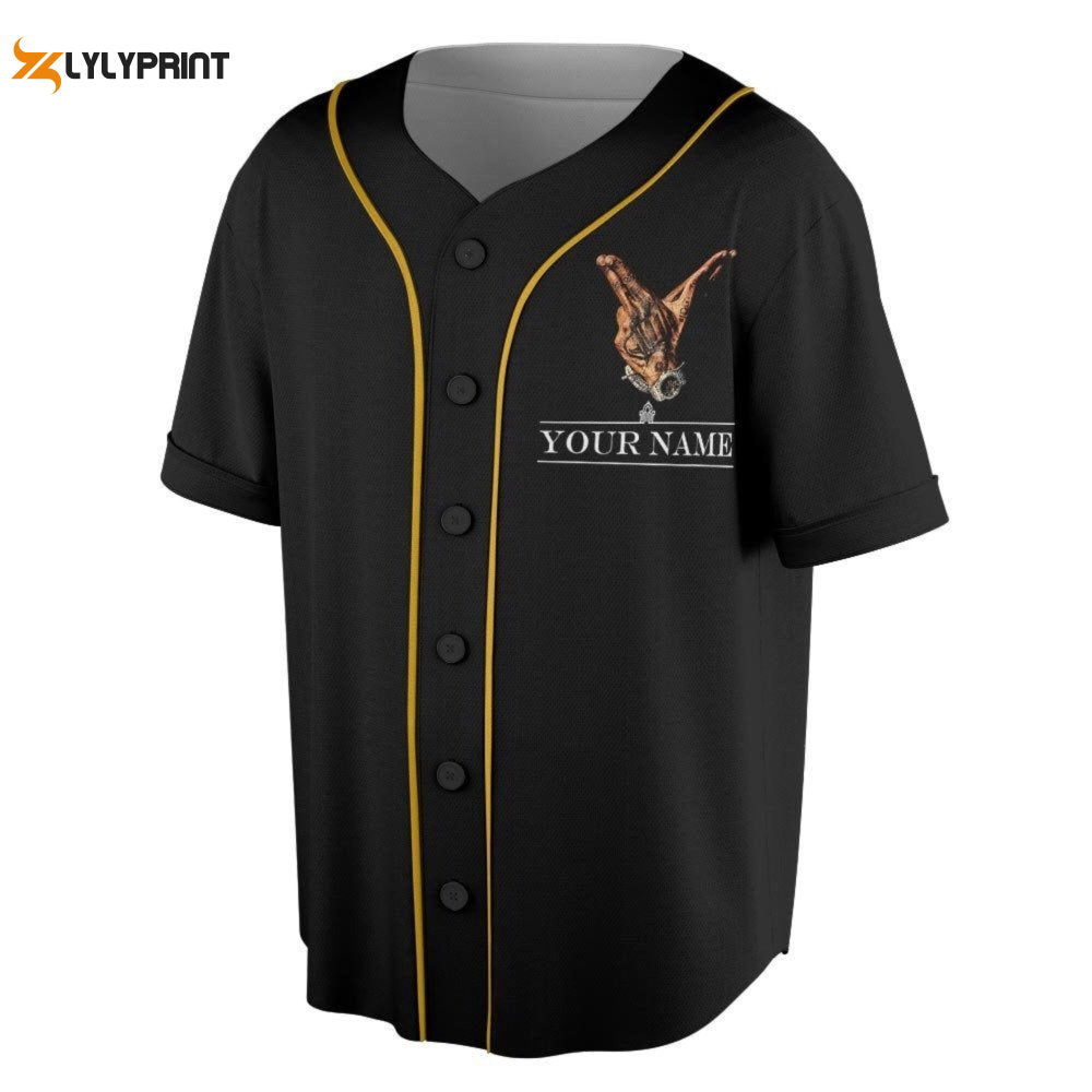 Customized KG 2023 Baseball Jersey, Only The Generals Tour - lylyprint.com baseball jersey product view 1