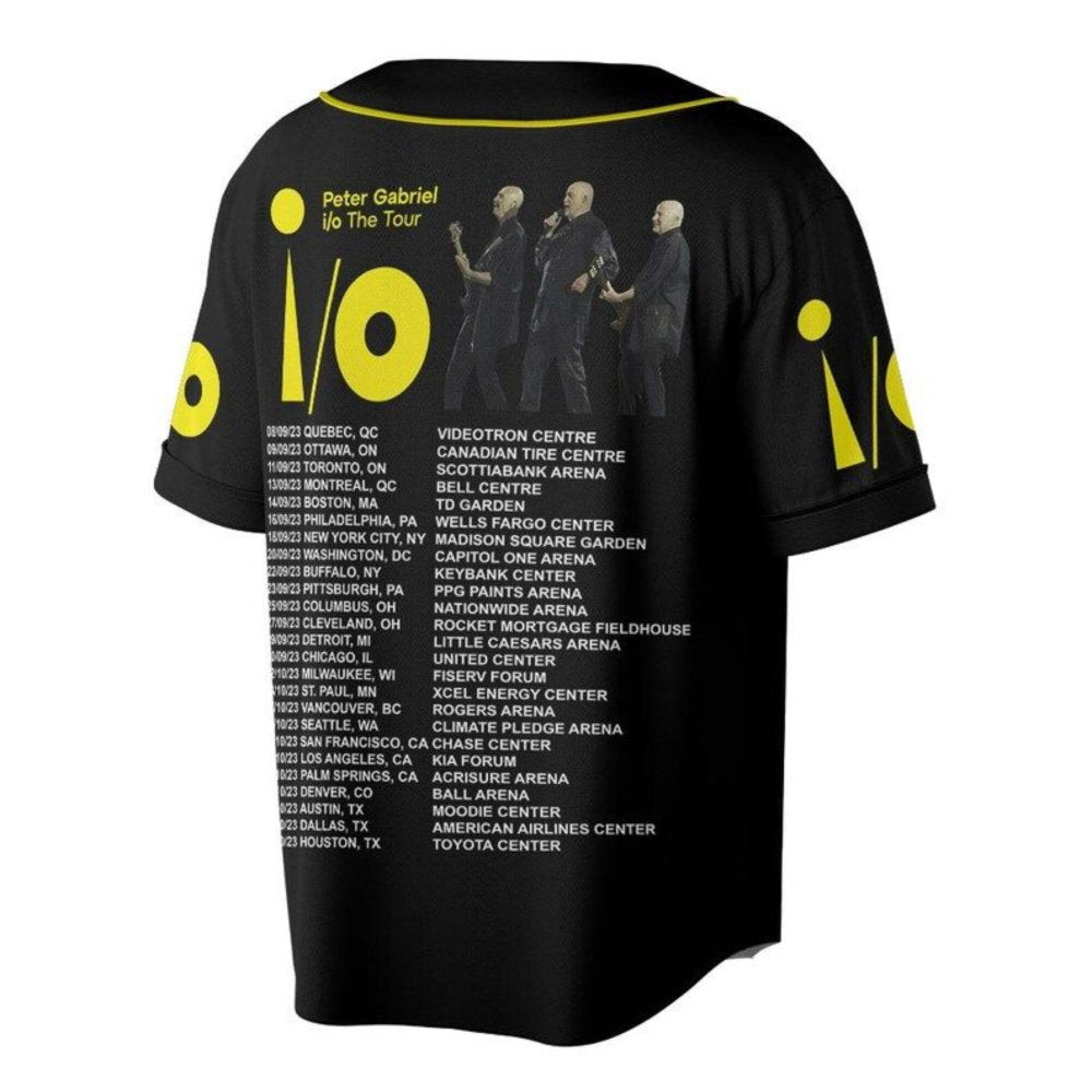 Customized Peter Gabriel Baseball Jersey - lylyprint.com baseball jersey product view 3