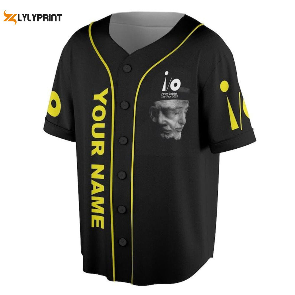 Customized Peter Gabriel Baseball Jersey - lylyprint.com baseball jersey product view 1