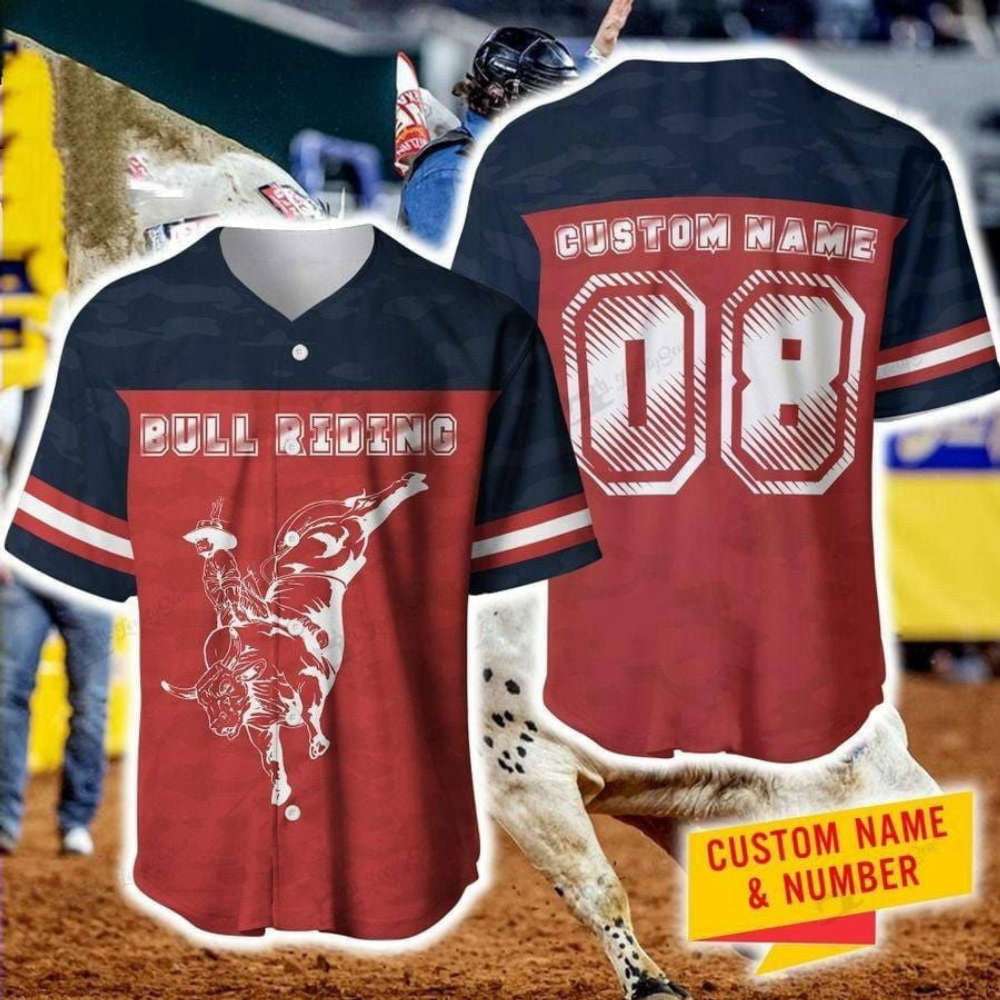 Customized Red Disc Golf Chain Baseball Jersey - Personalized & Numbered - Aopprinter baseball jersey product view 2