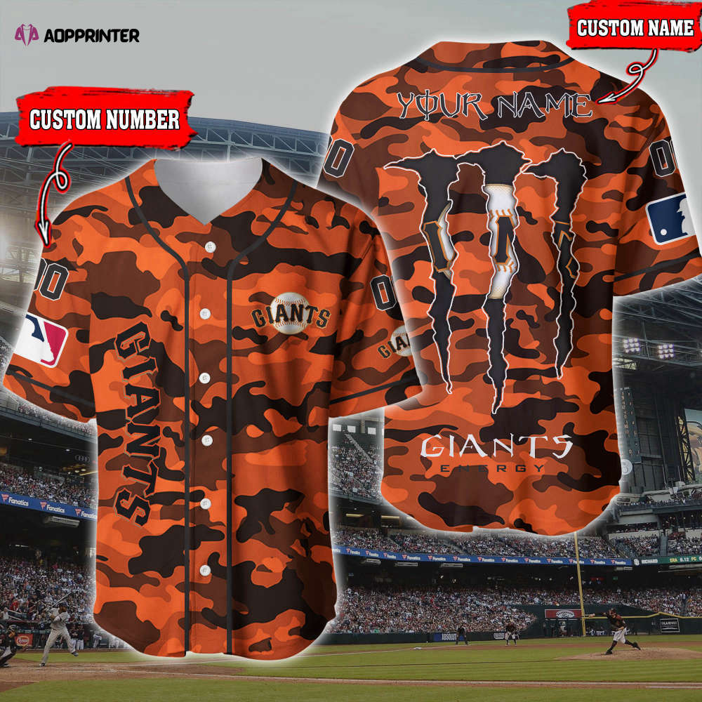 Customized San Francisco Giants 3D Printed Baseball Jersey – Personalize Your Fan Gear baseball jersey product view 1