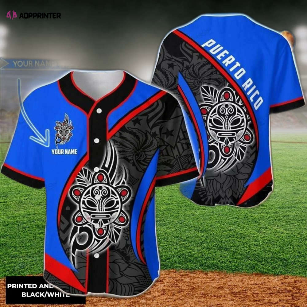 Customized Sol Taino PR Baseball Jersey – Personalized Puerto Rico Sports Apparel baseball jersey product view 1