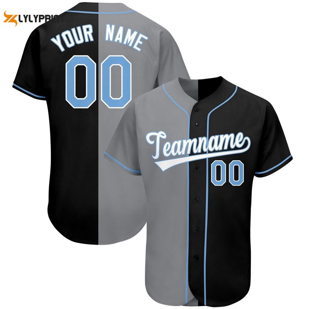 Customized Team Baseball Jersey, Customized Jersey Name and Number Baseball Jersey - lylyprint.com baseball jersey product view 2