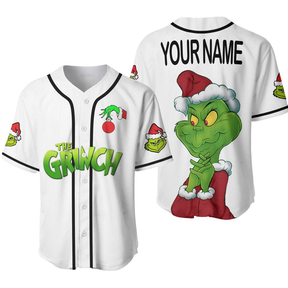 CustomizedThe Gri-nch Jersey Baseball Jersey - lylyprint.com baseball jersey product view 3