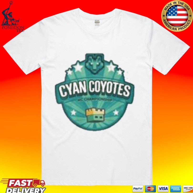 Cyan Coyotes MC Championship T-shirt Unisex T-shirt, Sweatshirt, Hoodie, Long Sleeve Tee - T-Shirt, Sweatshirt, Hoodie