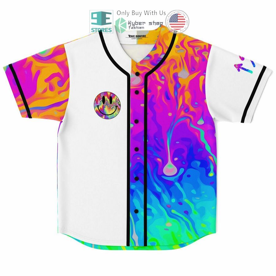 BEST Daddy Gang Rainbow Acid Trip Baseball Jersey baseball jersey product view 1