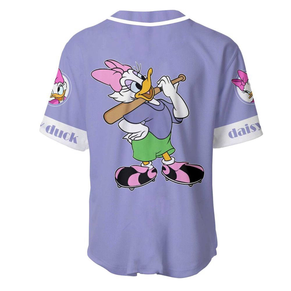 Daisy Duck Baseball Jersey - lylyprint.com baseball jersey product view 2
