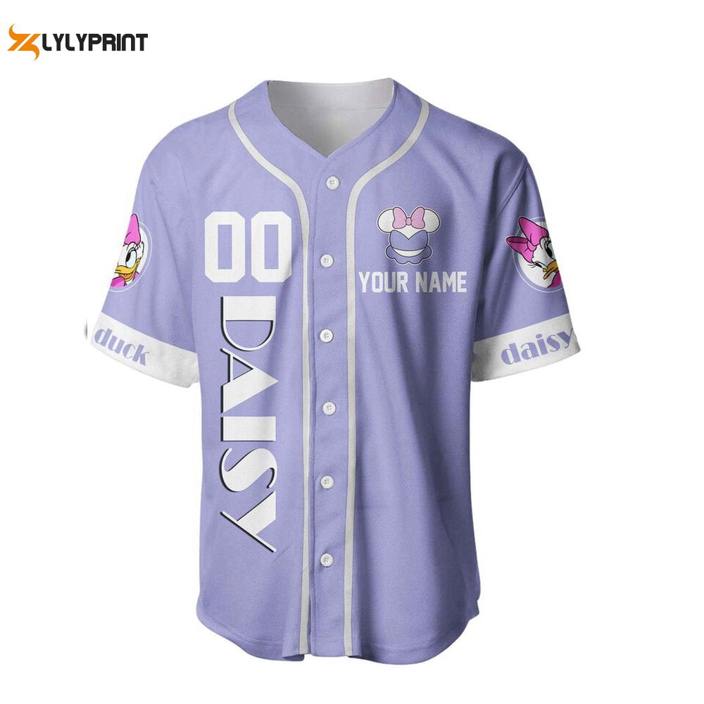 Daisy Duck Baseball Jersey - lylyprint.com baseball jersey product view 1