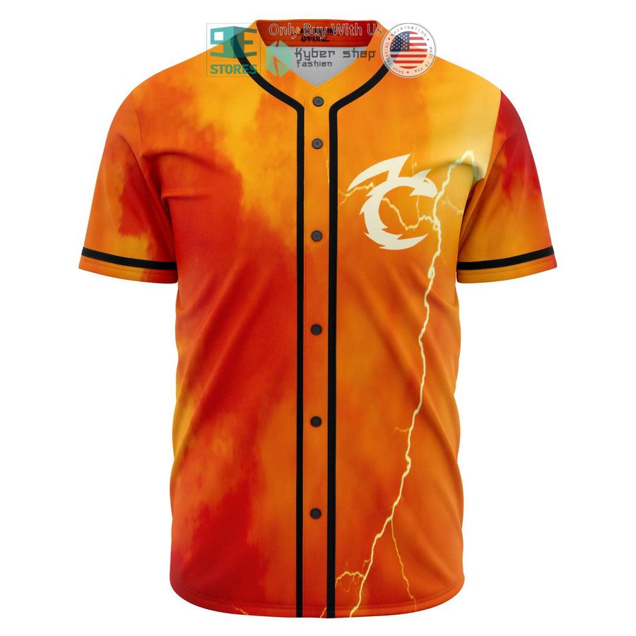 BEST Dakred 08 orange Baseball Jersey baseball jersey product view 1