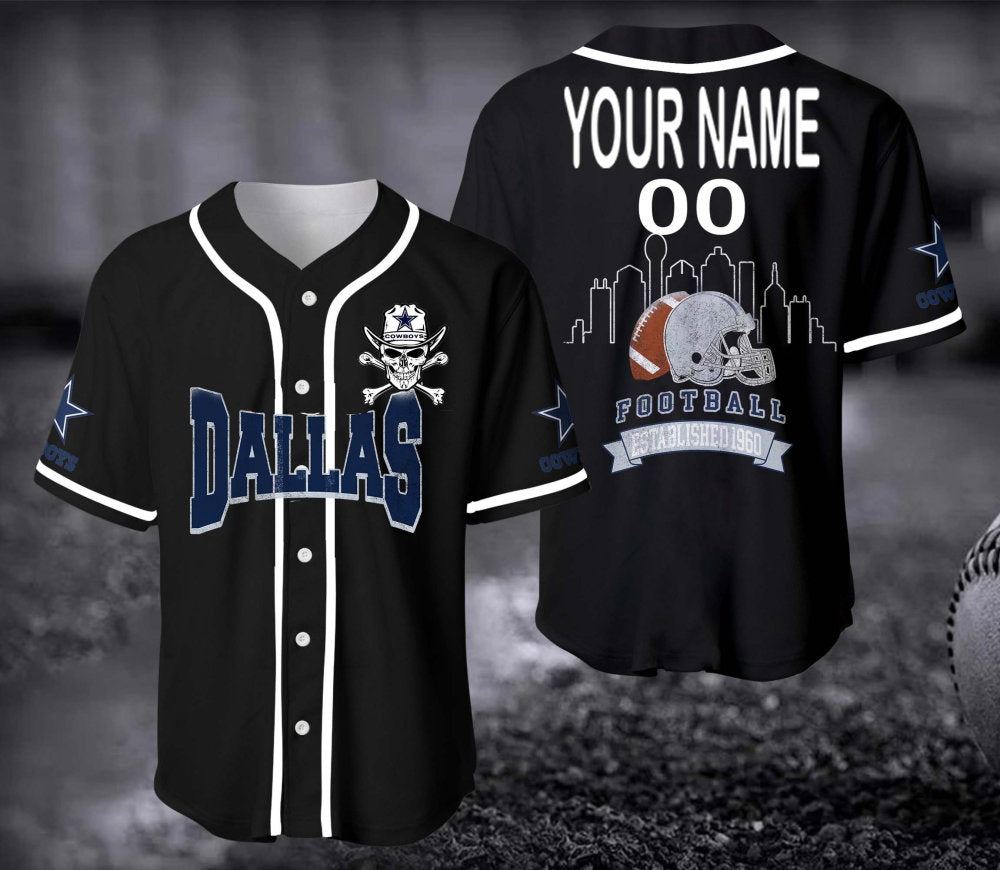 Dallas Cowboy Baseball Jersey - Aopprinter baseball jersey product view 3