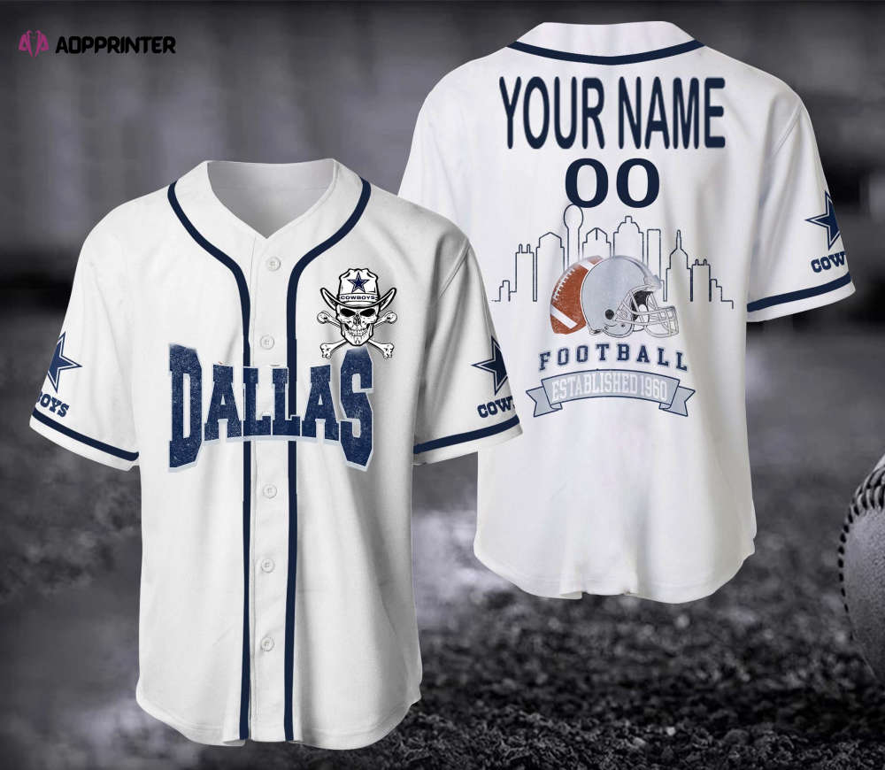Dallas Cowboy Baseball Jersey - Aopprinter baseball jersey product view 1