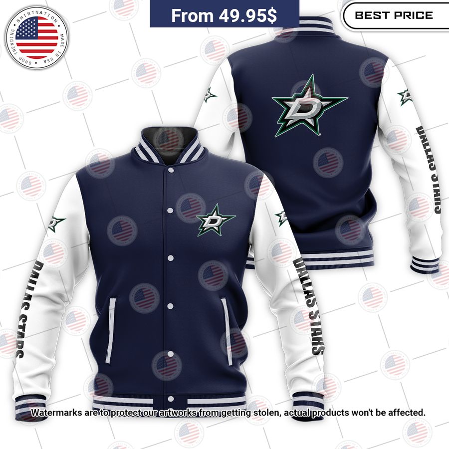 HOT Dallas Stars Baseball Jacket baseball jersey product view 1