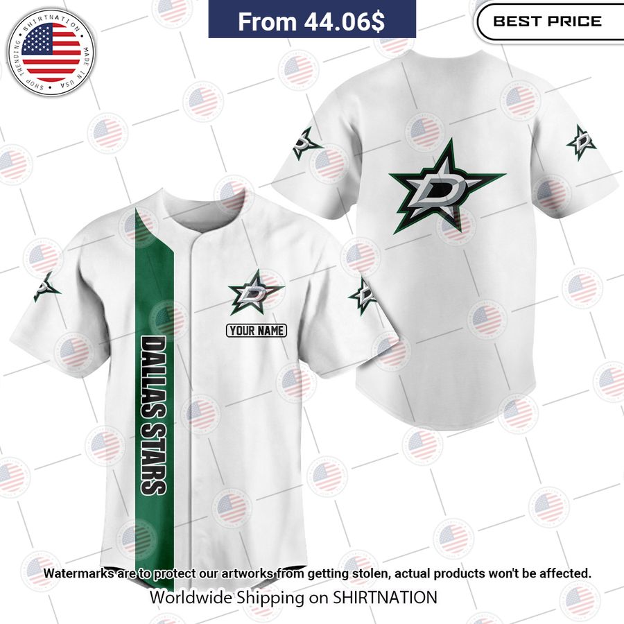 HOT Dallas Stars Custom Baseball Shirt baseball jersey product view 1
