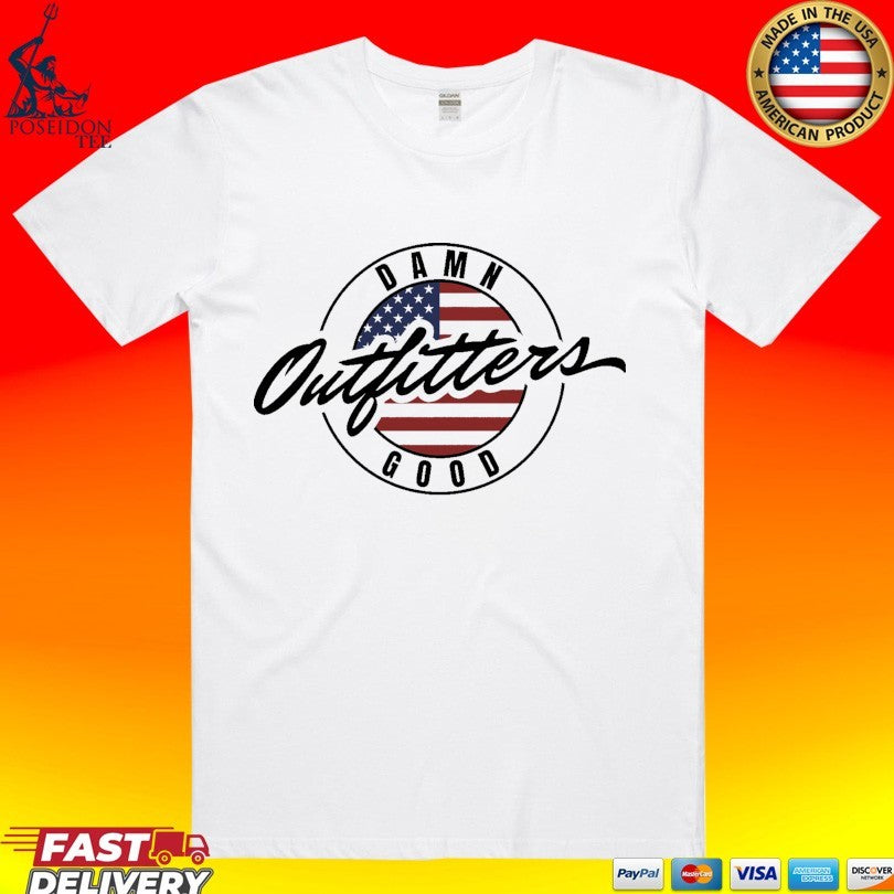Damn Good Outfitters American Flag Logo T-shirt Unisex T-shirt, Sweatshirt, Hoodie, Long Sleeve Tee - T-Shirt, Sweatshirt, Hoodie