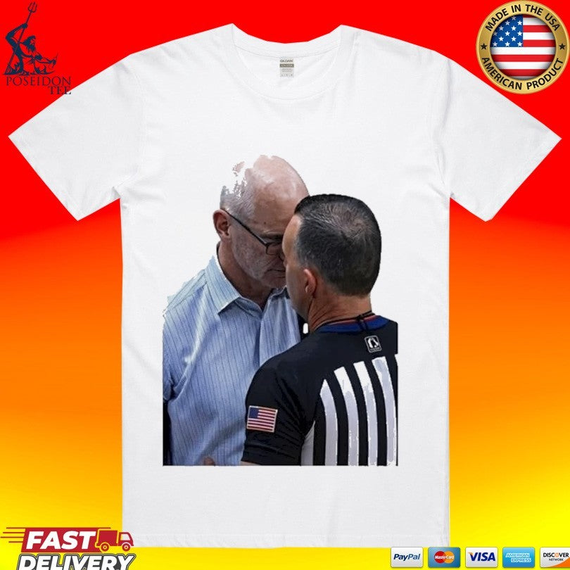 Dan Hurley Heated Moment Uconn Huskies Headbutt Vs Ref Basketball T-shirt Unisex T-shirt, Sweatshirt, Hoodie, Long Sleeve Tee - T-Shirt, Sweatshirt, Hoodie