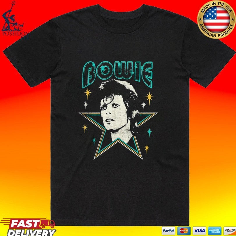 David Bowie Starman T-shirt Unisex T-shirt, Sweatshirt, Hoodie, Long Sleeve Tee - T-Shirt, Sweatshirt, Hoodie