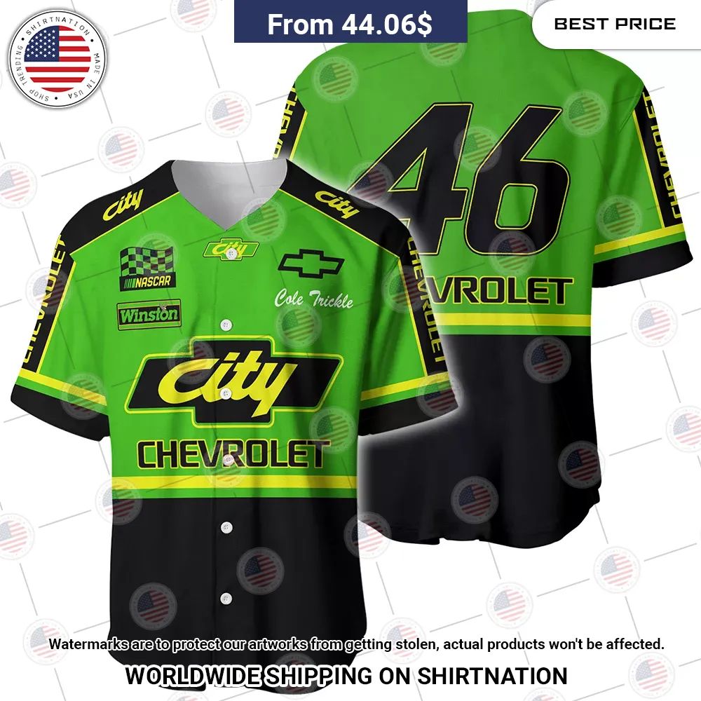 BEST Days of Thunder City Nascar Film Racing Chevrolet Baseball Jerseys baseball jersey product view 1