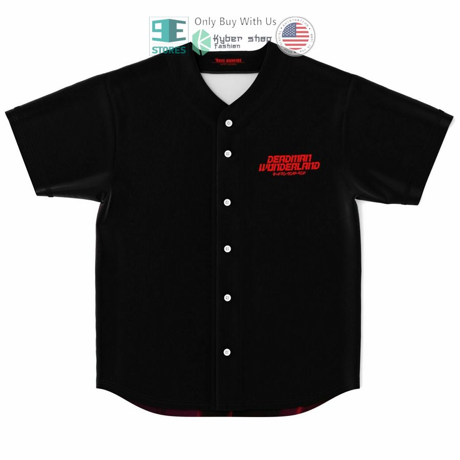 BEST Deadman Wonderland black Baseball Jersey baseball jersey product view 1