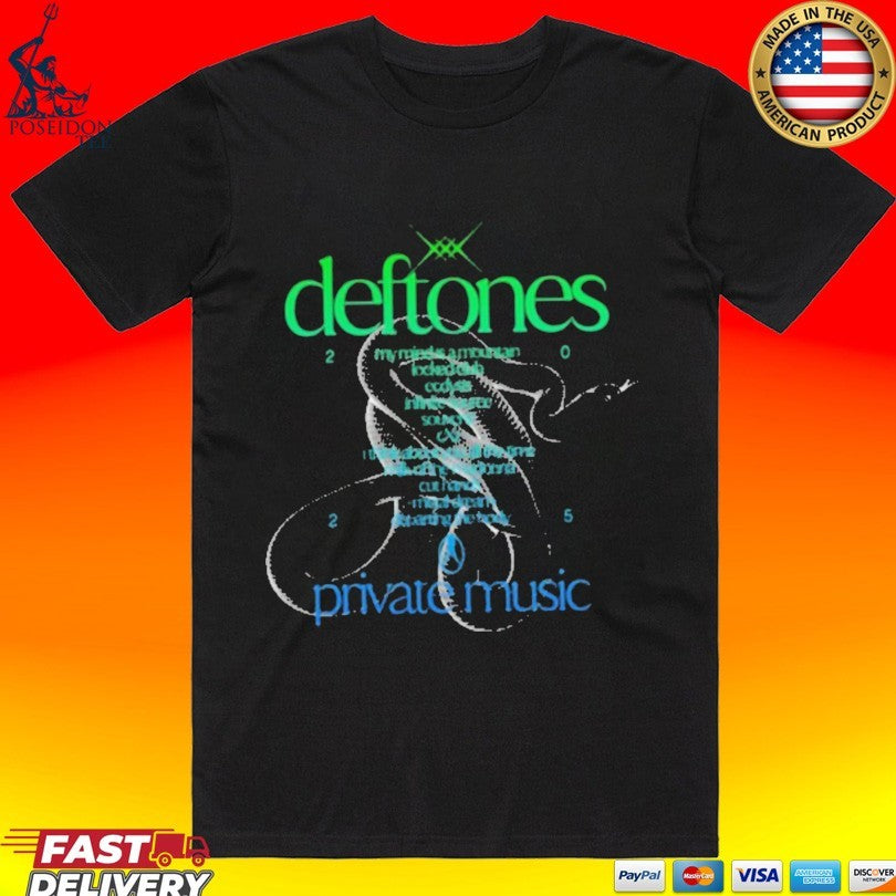 Deftones Private Music Tracklist T-shirt Unisex T-shirt, Sweatshirt, Hoodie, Long Sleeve Tee - T-Shirt, Sweatshirt, Hoodie