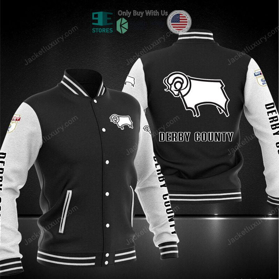 BEST Derby County Baseball Jacket baseball jersey product view 1