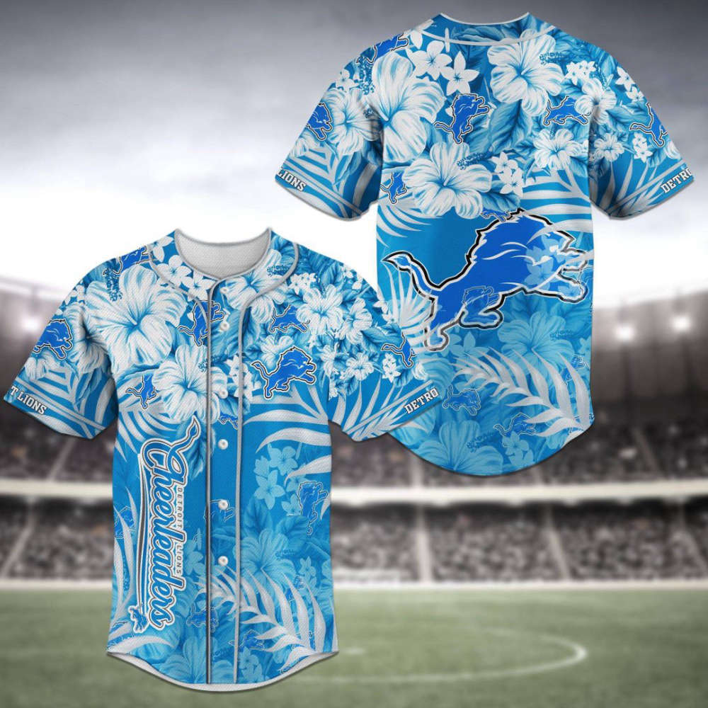 Detroit Lions Baseball Jersey Personalized 2023 Gift for Men Women - lylyprint.com baseball jersey product view 2