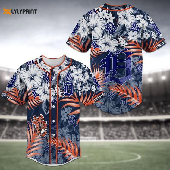Detroit Tigers Baseball Jersey Gift for Men Women - lylyprint.com baseball jersey product view 1