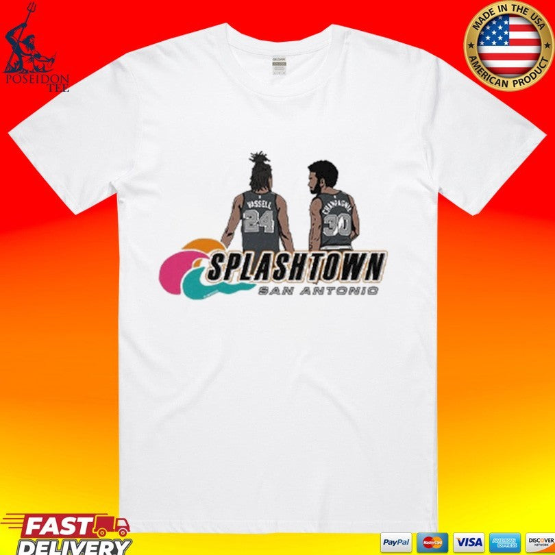 Devin Vassell And Julian Champagnie Splashtown San Antonio T-shirt Unisex T-shirt, Sweatshirt, Hoodie, Long Sleeve Tee - T-Shirt, Sweatshirt, Hoodie