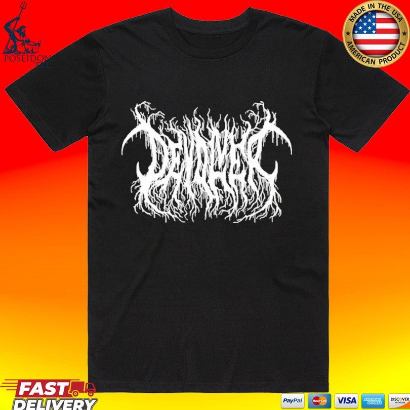 Devolver Black Metal Logo T-shirt Unisex T-shirt, Sweatshirt, Hoodie, Long Sleeve Tee - T-Shirt, Sweatshirt, Hoodie