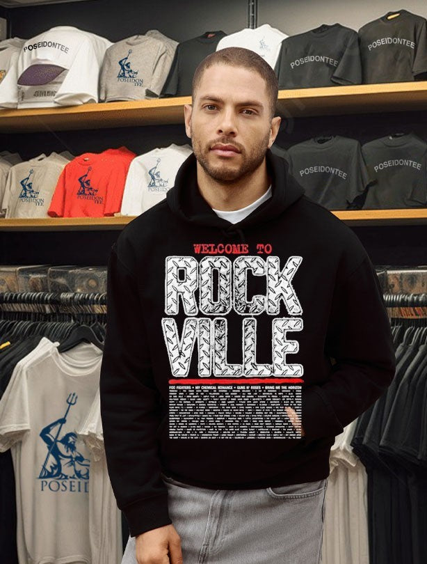 Diamond Plate Welcome To Rockville Daytona Beach FL - Adult & Kids T-Shirts, Sweatshirts & Hoodies apparel design preview 2