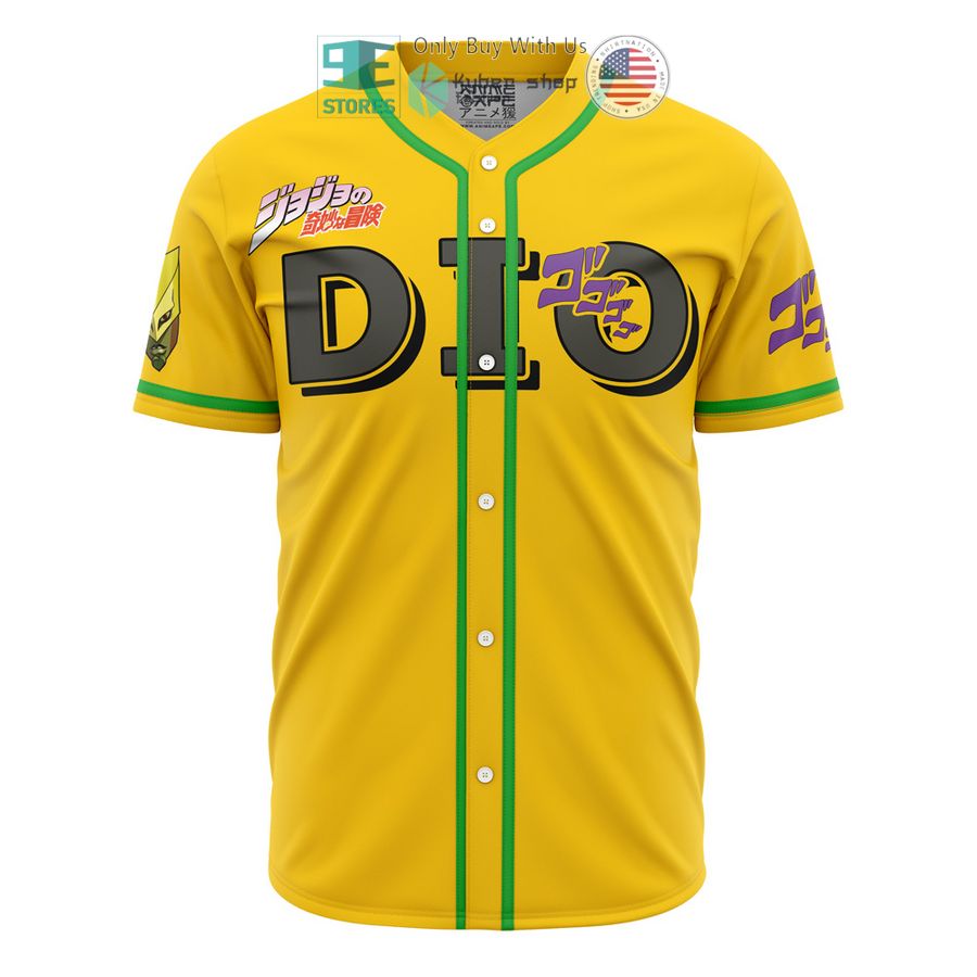BEST Dio Jojo's Bizarre Adventure Baseball Jersey baseball jersey product view 1