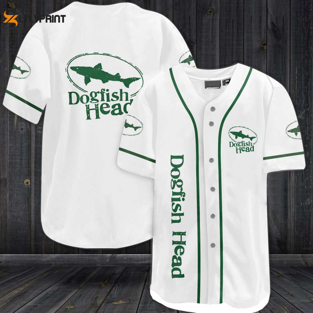 Dogfish Head Baseball Jersey - lylyprint.com baseball jersey product view 1
