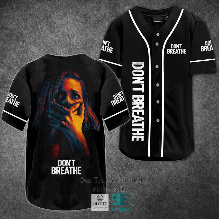 Don't breathe Horror Movie Baseball Jersey baseball jersey product view 1
