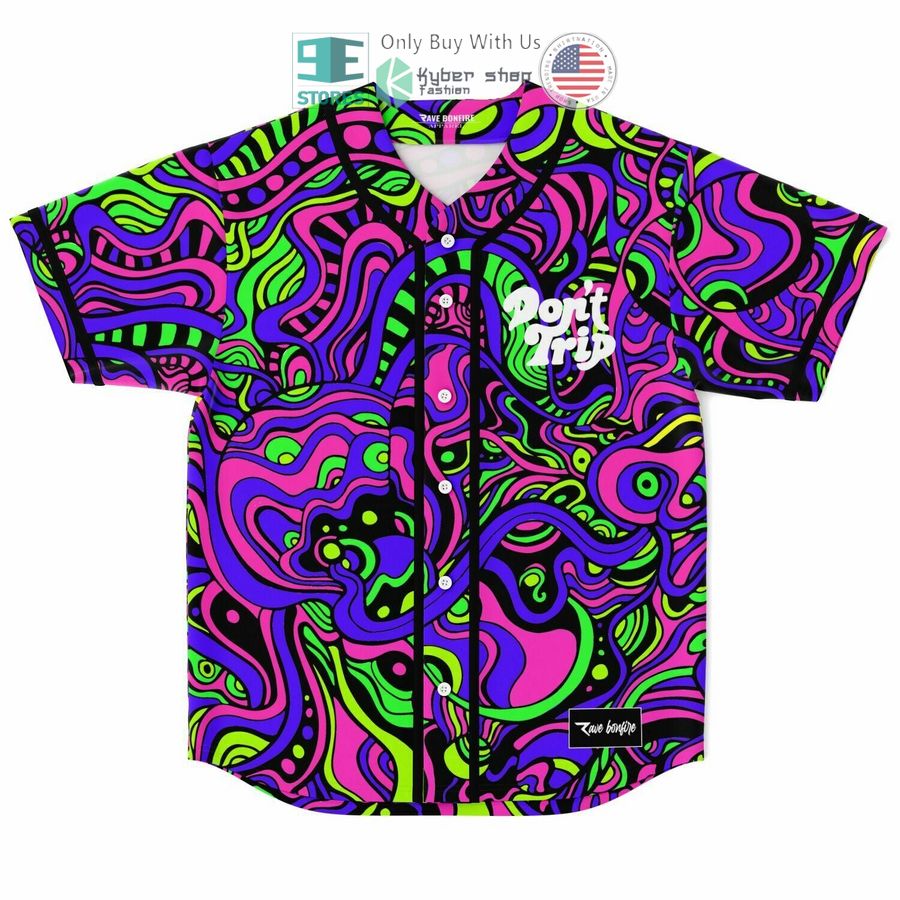 BEST Don't Trip trippy Baseball Jersey baseball jersey product view 1