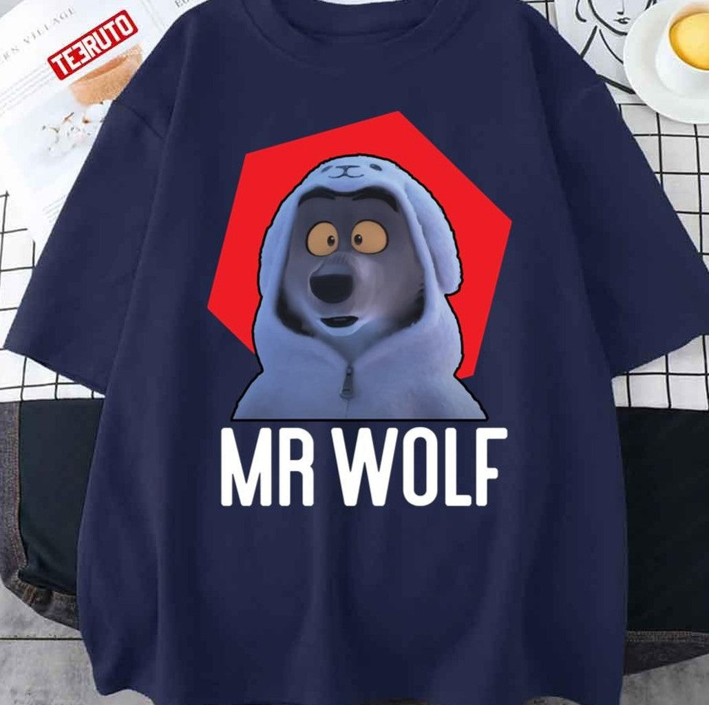 Shocked Mr Wolf The Bad Guys Film 2022 Unisex T-Shirt - T-Shirt, Sweatshirt, Hoodie