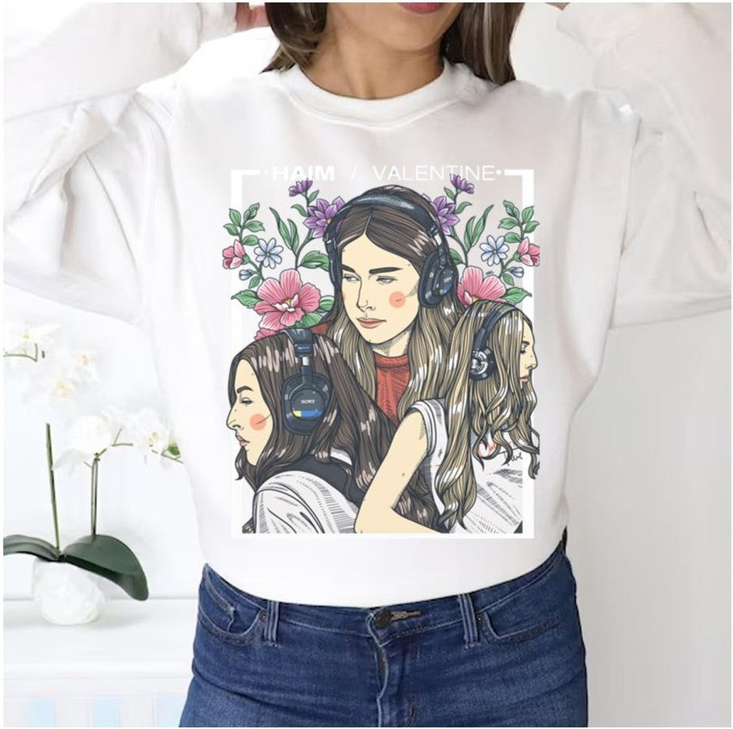 Original The Haim Valentine 2023 New Tour Unisex Sweatshirt - T-Shirt, Sweatshirt, Hoodie