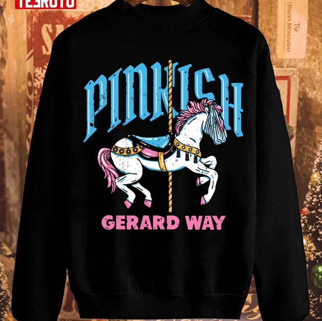 Pink Carousel Horse Unisex Sweatshirt - T-Shirt, Sweatshirt, Hoodie