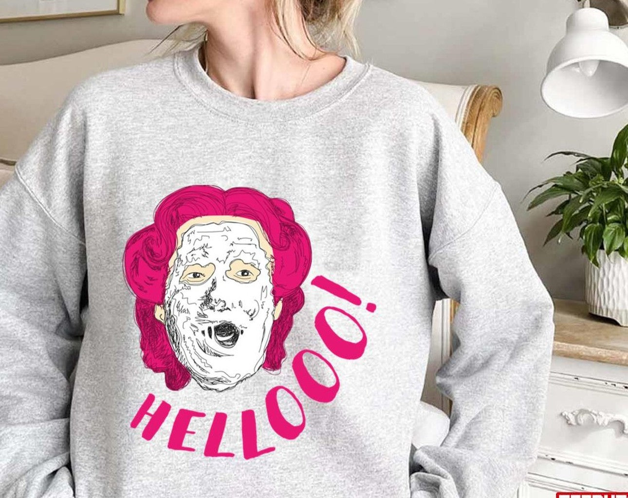 Scary Mask Mrs Doubtfire Unisex Sweatshirt - T-Shirt, Sweatshirt, Hoodie